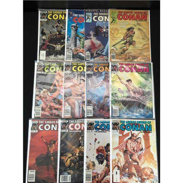 LOT OF 12 CONAN COMICS (CURTIS COMICS)