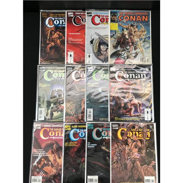LOT OF 12 CONAN COMICS (CURTIS COMICS)