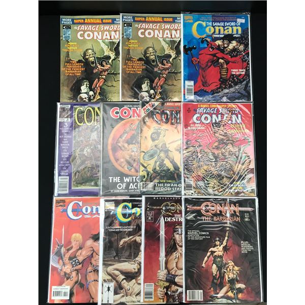 LOT OF 11 CONAN COMICS