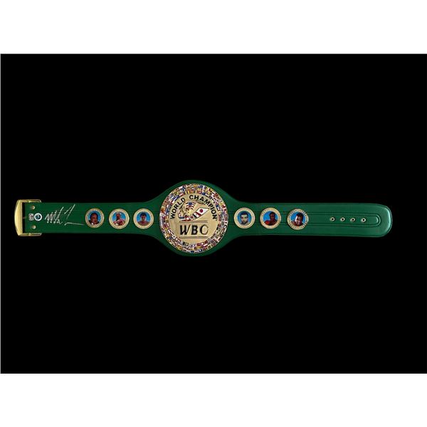 MIKE TYSON SIGNED WBC BELT FITERMAN AND WWOC COAS