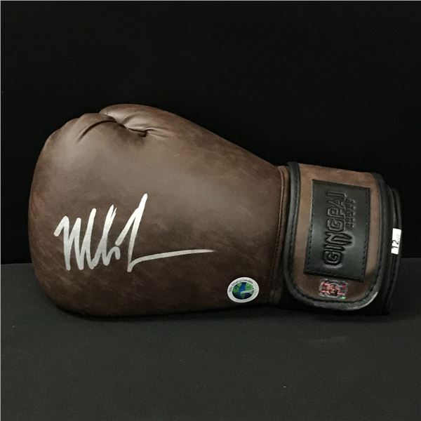 MIKE TYSON SIGNED BOXING GLOVE WWOC AND FITERMAN COAS