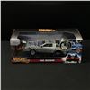 Image 1 : MICHAEL J FOX AND CHRISTOPHER LLOYD SIGNED DIE CAST BACK TO THE FUTURE CAR WWOC COA