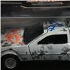 Image 2 : MICHAEL J FOX AND CHRISTOPHER LLOYD SIGNED DIE CAST BACK TO THE FUTURE CAR WWOC COA