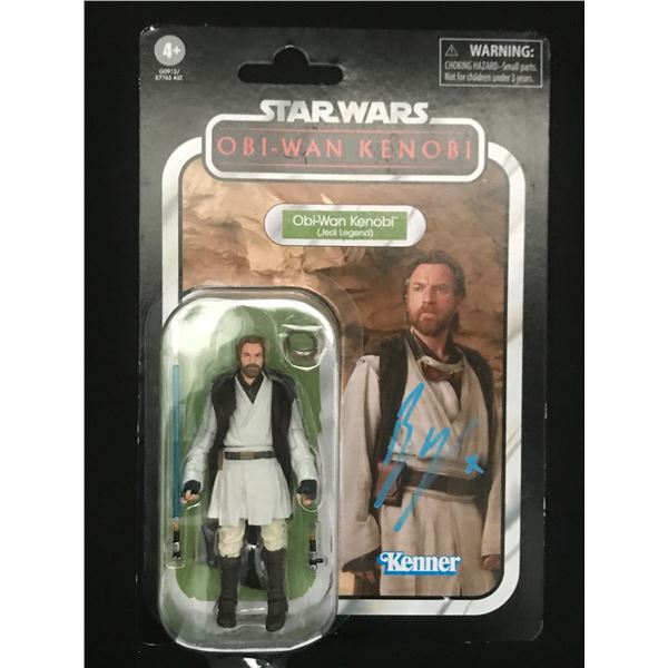 EWAN MCGREGOR SIGNED STAR WARS ACTION FIGURE WWOC COA