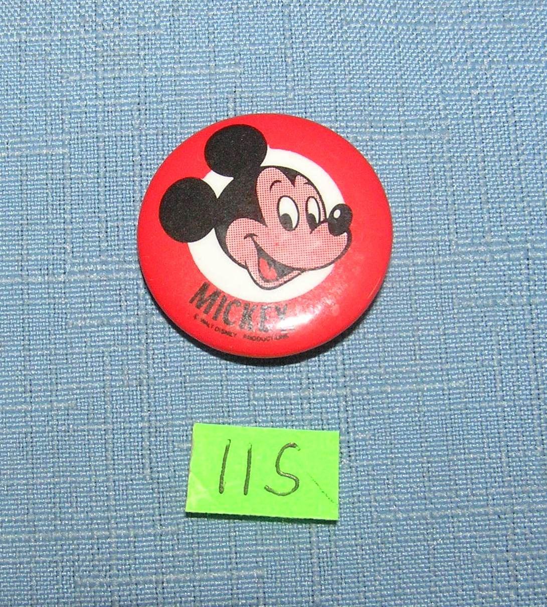 Vintage Mickey Mouse pictural pin back button