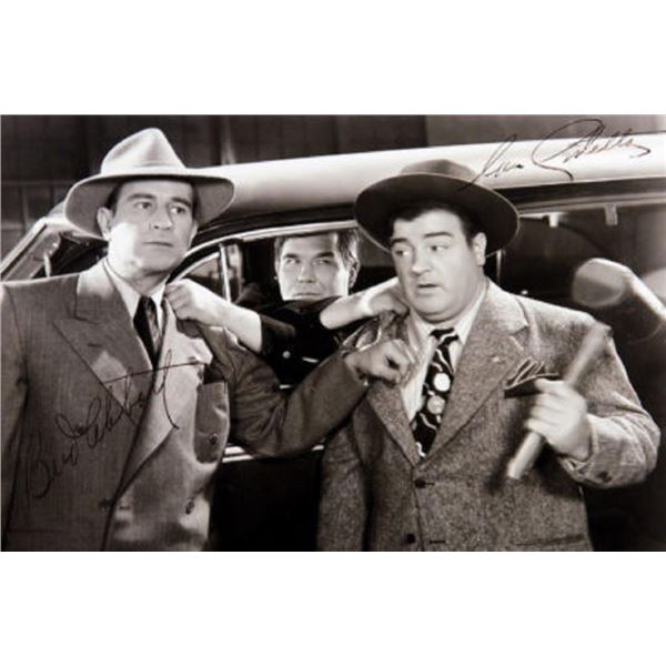 Framed Bud Abbott & Lou Costello signed photo