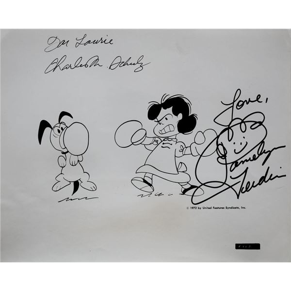 Peanuts signed cartoon still