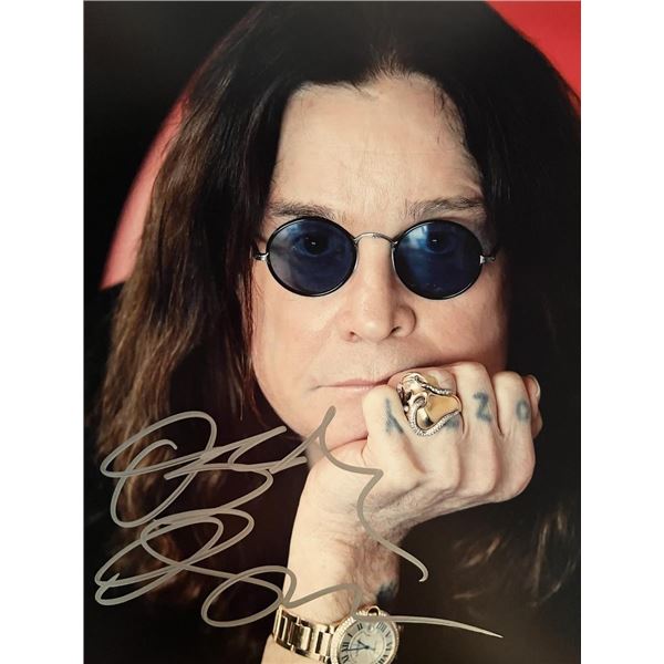 Ozzy Osbourne signed photo