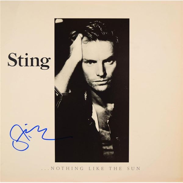 Sting signed Nothing Like The Sun album