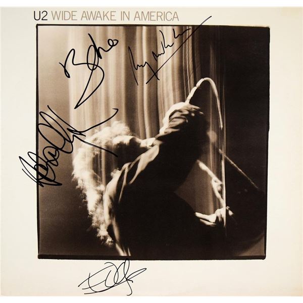 U2 signed Wide Awake In America album