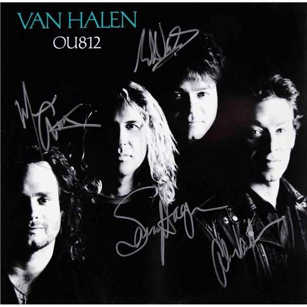 Van Halen signed OU812 album