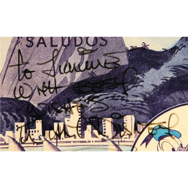 Walt Disney signed sheet music