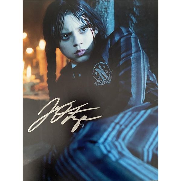 Wednesday Addams Jenna Ortega signed photo