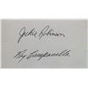 Image 1 : Jackie Robinson_x000d_ Roy Campanella signed slip