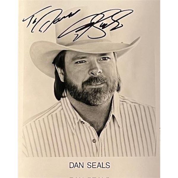 Country music singer Dan Seals Signed Photo
