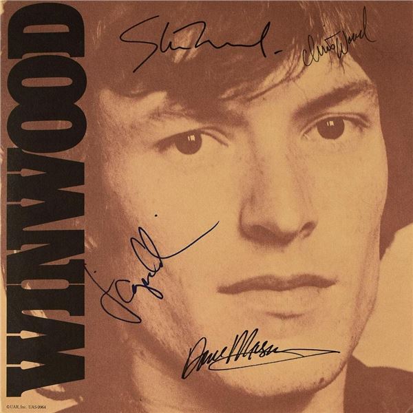 Steve Winwood signed debut album Winwood