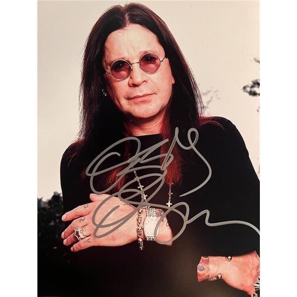 Ozzy Osbourne signed photo