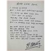 Image 1 : BB King Handwritten signed song lyrics
