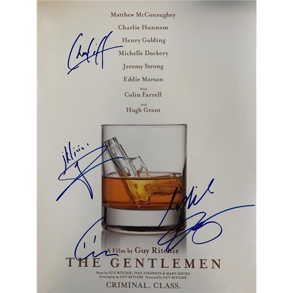 The Gentlemen cast signed mini movie poster