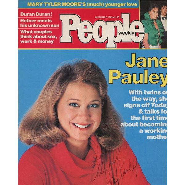 The Today Show Jane Pauley signed People magazine