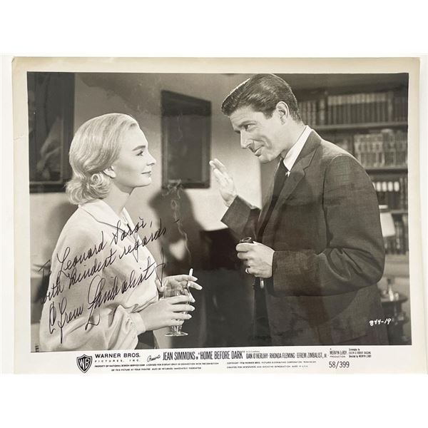 Home Before Dark Efrem Zimbalist Jr. signed movie photo
