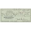 Image 1 : The Fly David Hedison signed check
