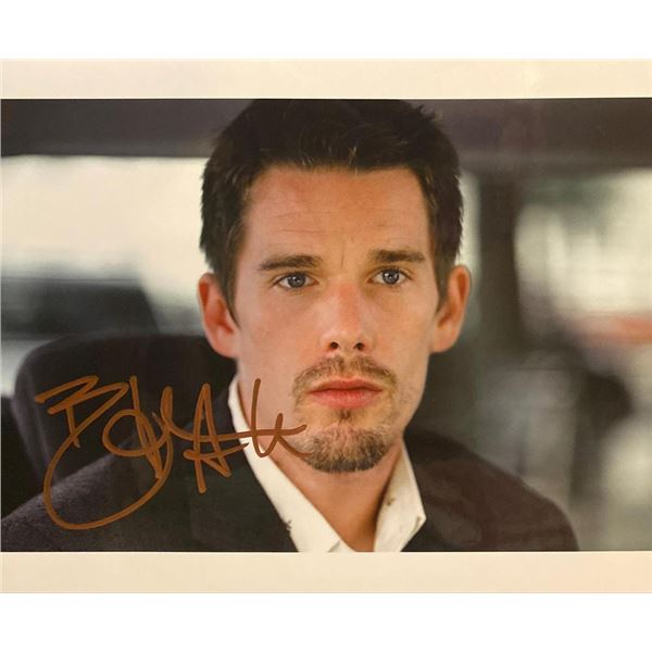Before Sunset Ethan Hawke Signed Movie Photo