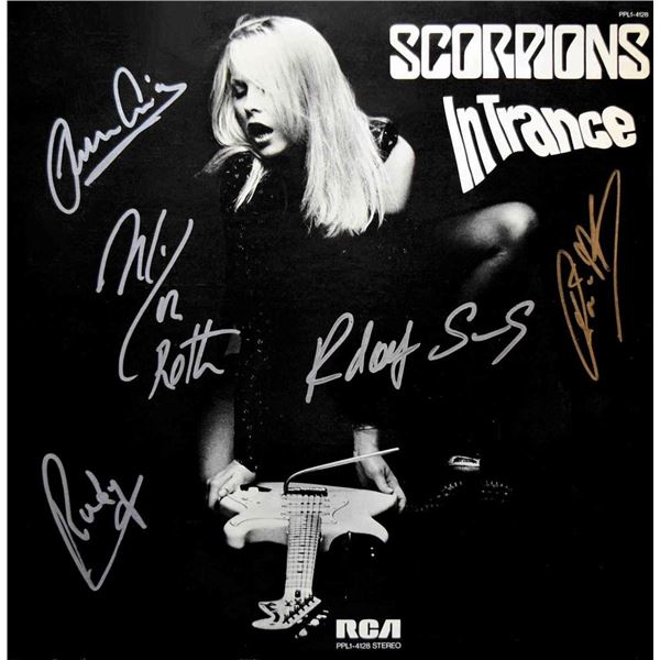 Scorpions signed In Trance album