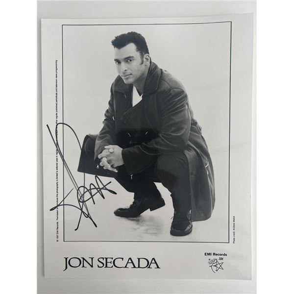 Jon Secada signed photo