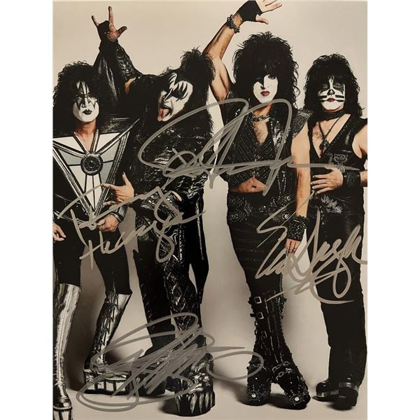 KISS band signed photo