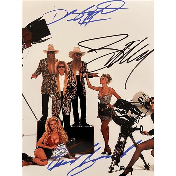 ZZ Top band signed photo