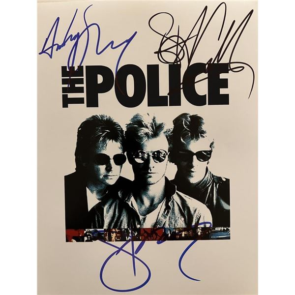 The Police Band signed photo
