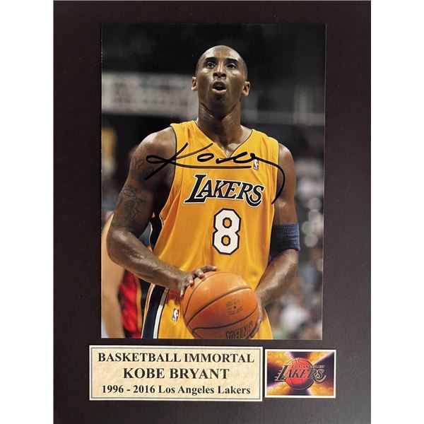Kobe Bryant signed photo