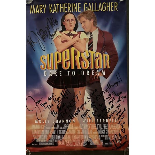 Molly Shannon Signed original 1999 Superstar double sided poster