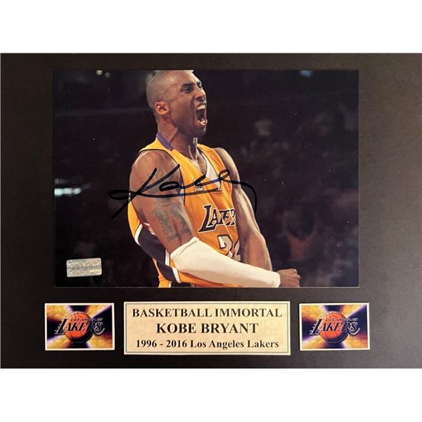 Kobe Bryant signed photo