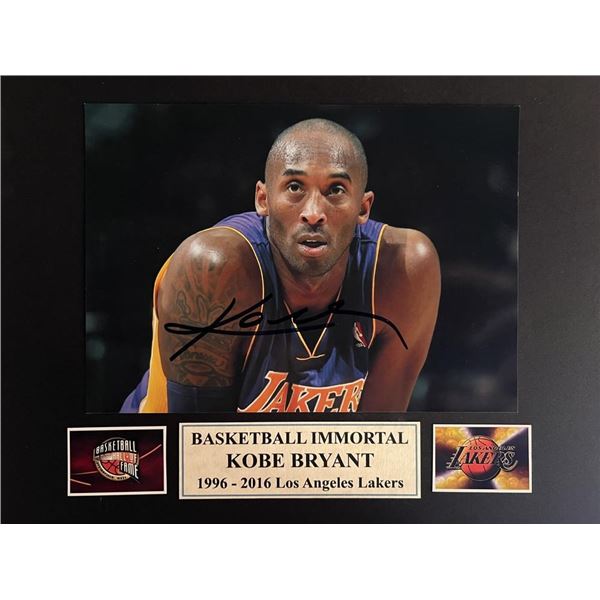 Kobe Bryant signed photo