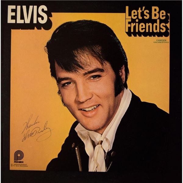Elvis Presley signed Letâ€™s Be Friends album