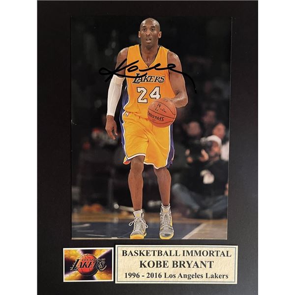 Kobe Bryant signed photo
