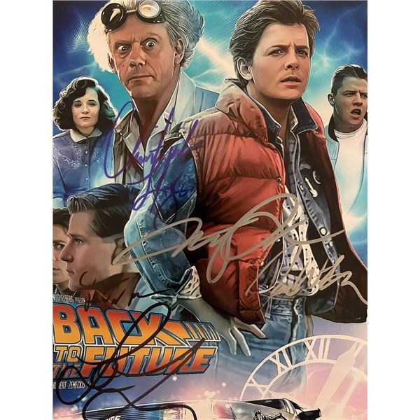 Back to the Future cast signed photo