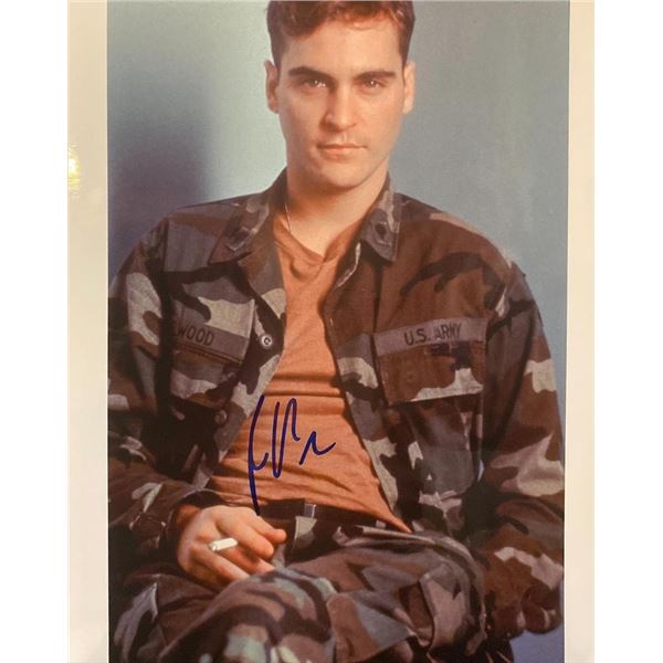 Buffalo Soldiers Joaquin Phoenix_x000d_ Signed Movie Photo. GFA Authenticated