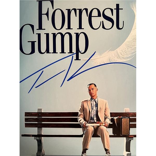 Forrest Gump Tom Hanks signed movie photo