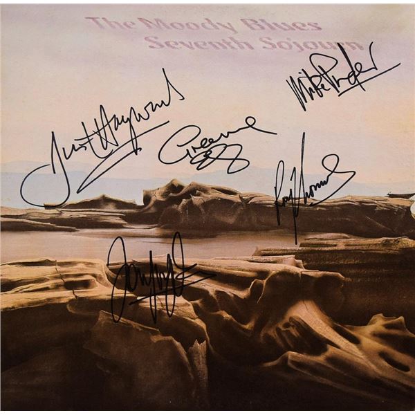 The Moody Blues signed Seventh Sojourn album