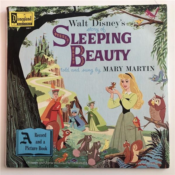 Mary Martin signed Sleeping Beauty sound track. GFA Authenticated