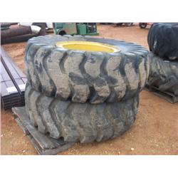 (1) LOT 2 20.5-25 WHEELS & TIRES