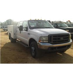 2002 FORD F350 4X4 MECHANICS TRUCK