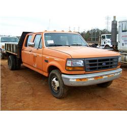 1992 FORD F350 S/A FLATBED