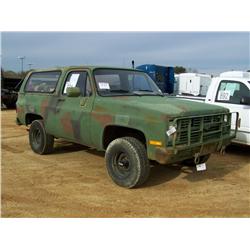 1986 CHEVROLET BLAZER