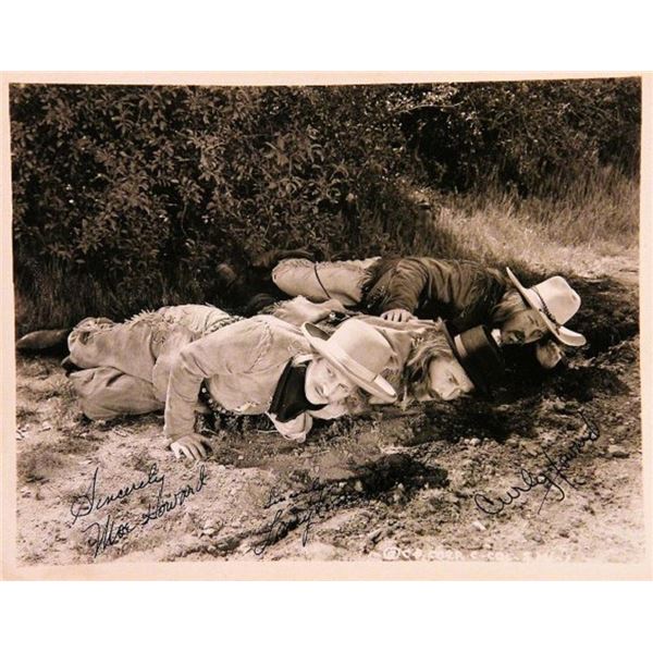 Larry, Moe, and Curly Joe signed movie still photo