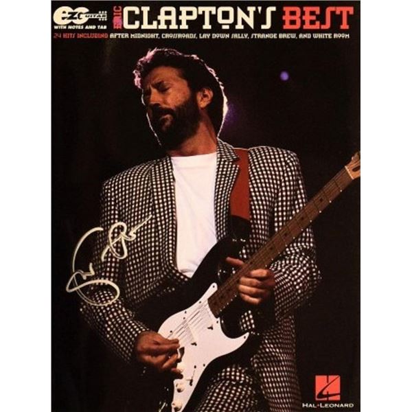 Eric Clapton signed music book