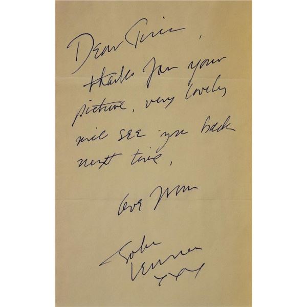 John Lennon written and signed letter